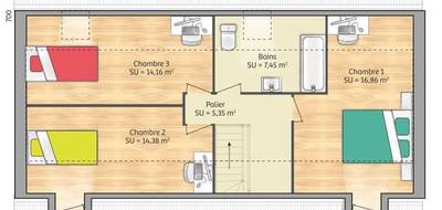 Terrain et maison à Le Plessis-Pâté en Essonne (91) de 90 m² à vendre au prix de 312000€ - 4