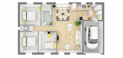 Terrain et maison à Saint-Michel-Chef-Chef en Loire-Atlantique (44) de 80 m² à vendre au prix de 363955€ - 4
