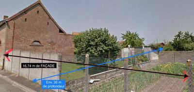 Terrain à Bellonne en Pas-de-Calais (62) de 538 m² à vendre au prix de 50000€ - 1
