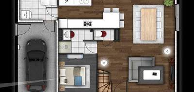 Terrain et maison à Tourville-la-Campagne en Eure (27) de 112 m² à vendre au prix de 268700€ - 3