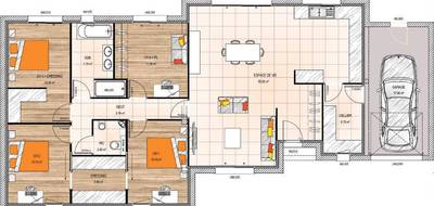 Terrain et maison à Allonnes en Maine-et-Loire (49) de 123 m² à vendre au prix de 312000€ - 4