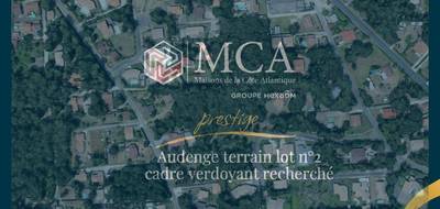 Terrain à Audenge en Gironde (33) de 1145 m² à vendre au prix de 295000€ - 2