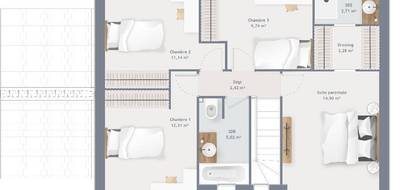 Terrain et maison à Neuve-Chapelle en Pas-de-Calais (62) de 120 m² à vendre au prix de 332000€ - 4