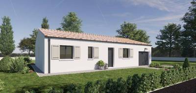 Terrain et maison à Saint-Césaire en Charente-Maritime (17) de 84 m² à vendre au prix de 189900€ - 1