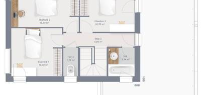 Terrain et maison à Varennes-Jarcy en Essonne (91) de 115 m² à vendre au prix de 519800€ - 4