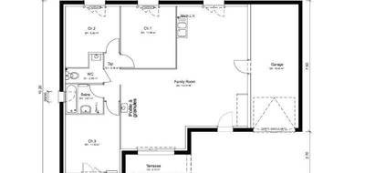 Terrain et maison à Polliat en Ain (01) de 83 m² à vendre au prix de 225700€ - 3