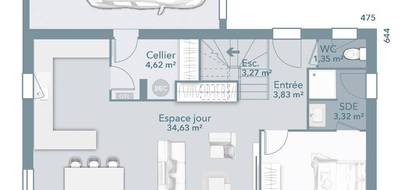 Terrain et maison à Lunel en Hérault (34) de 95 m² à vendre au prix de 407000€ - 4