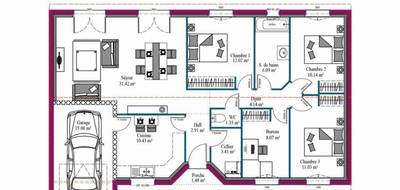 Terrain et maison à Saint-Sulpice-et-Cameyrac en Gironde (33) de 92 m² à vendre au prix de 300700€ - 3