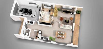 Terrain et maison à Prunay-le-Gillon en Eure-et-Loir (28) de 139 m² à vendre au prix de 364868€ - 4