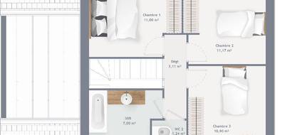 Terrain et maison à Étampes en Essonne (91) de 90 m² à vendre au prix de 272700€ - 4