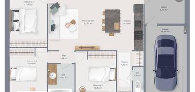 Terrain et maison à Feuges en Aube (10) de 80 m² à vendre au prix de 215200€ - 4