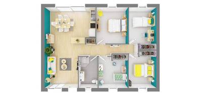 Terrain et maison à Maisdon-sur-Sèvre en Loire-Atlantique (44) de 60 m² à vendre au prix de 210228€ - 4