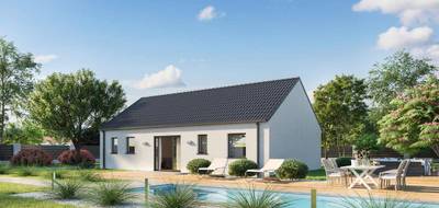 Terrain et maison à Saint-Paterne-Racan en Indre-et-Loire (37) de 78 m² à vendre au prix de 219157€ - 2