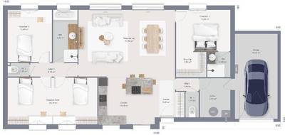 Terrain et maison à Villeparisis en Seine-et-Marne (77) de 120 m² à vendre au prix de 348000€ - 4