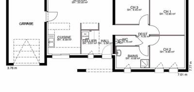 Terrain et maison à Fouras en Charente-Maritime (17) de 110 m² à vendre au prix de 468457€ - 4