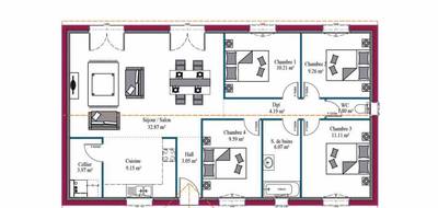 Terrain et maison à Puyravault en Charente-Maritime (17) de 100 m² à vendre au prix de 227696€ - 4