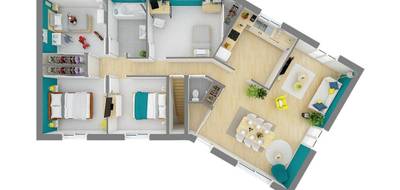 Terrain et maison à Boulaincourt en Vosges (88) de 113 m² à vendre au prix de 170610€ - 3