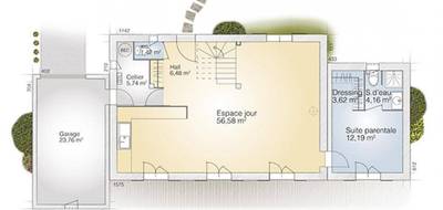 Terrain et maison à Castries en Hérault (34) de 140 m² à vendre au prix de 614800€ - 4