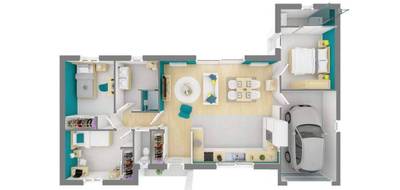 Terrain et maison à Coulounieix-Chamiers en Dordogne (24) de 81 m² à vendre au prix de 221731€ - 4