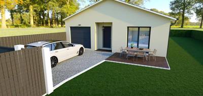 Terrain et maison à Polliat en Ain (01) de 85 m² à vendre au prix de 223000€ - 1