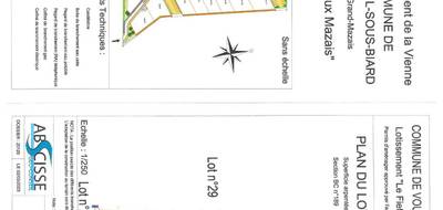 Terrain à Vouneuil-sous-Biard en Vienne (86) de 567 m² à vendre au prix de 56500€ - 2