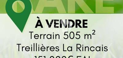 Terrain à Treillières en Loire-Atlantique (44) de 505 m² à vendre au prix de 151000€ - 1