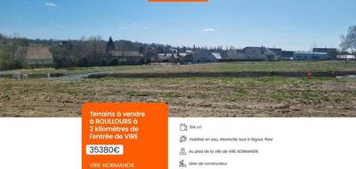 Terrain à Vire Normandie en Calvados (14) de 704 m² à vendre au prix de 35380€ - 1