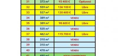 Terrain à Notre-Dame-d'Oé en Indre-et-Loire (37) de 341 m² à vendre au prix de 86600€ - 4
