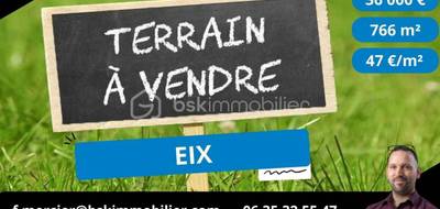 Terrain à Eix en Meuse (55) de 766 m² à vendre au prix de 34000€ - 1