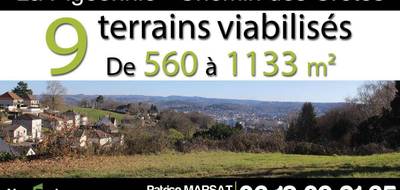 Terrain à Brive-la-Gaillarde en Corrèze (19) de 1119 m² à vendre au prix de 95000€ - 2