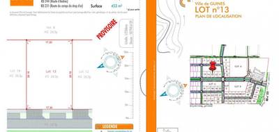 Terrain à Guînes en Pas-de-Calais (62) de 453 m² à vendre au prix de 60000€ - 1