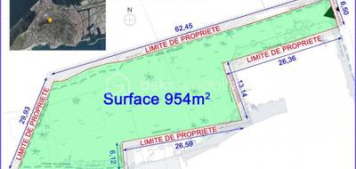 Terrain à Sète en Hérault (34) de 954 m² à vendre au prix de 800000€ - 2