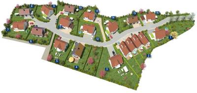 Terrain à Pelousey en Doubs (25) de 591 m² à vendre au prix de 94400€ - 2