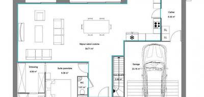 Terrain et maison à Saint-Jean-les-Deux-Jumeaux en Seine-et-Marne (77) de 1298 m² à vendre au prix de 487600€ - 3