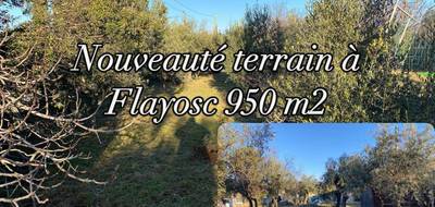Terrain à Flayosc en Var (83) de 920 m² à vendre au prix de 139000€ - 2
