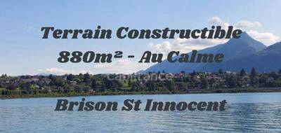 Terrain à Brison-Saint-Innocent en Savoie (73) de 886 m² à vendre au prix de 355000€ - 1