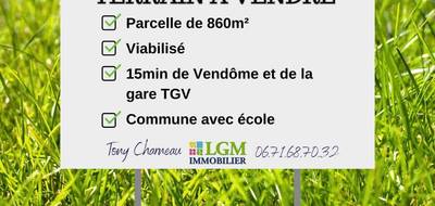 Terrain à Vendôme en Loir-et-Cher (41) de 860 m² à vendre au prix de 25000€ - 1