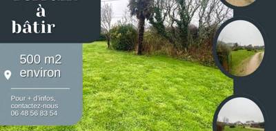 Terrain à Plouhinec en Morbihan (56) de 500 m² à vendre au prix de 198000€ - 1