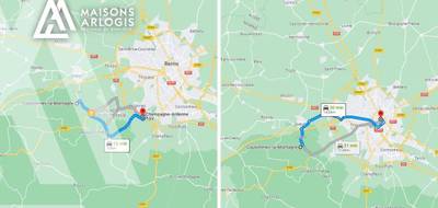 Terrain à Coulommes-la-Montagne en Marne (51) de 460 m² à vendre au prix de 119000€ - 2