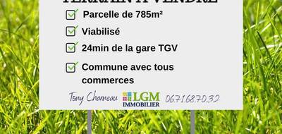 Terrain à Savigny-sur-Braye en Loir-et-Cher (41) de 785 m² à vendre au prix de 18470€ - 1