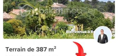 Terrain à Rochefort-du-Gard en Gard (30) de 387 m² à vendre au prix de 135000€ - 1