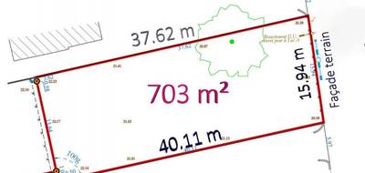 Terrain à Corcoué-sur-Logne en Loire-Atlantique (44) de 703 m² à vendre au prix de 80000€ - 2