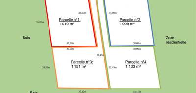 Terrain à Pruniers-en-Sologne en Loir-et-Cher (41) de 1151 m² à vendre au prix de 27990€ - 2