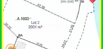 Terrain à Saint-Menoux en Allier (03) de 2001 m² à vendre au prix de 46200€ - 4