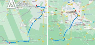Terrain à Pourcy en Marne (51) de 1100 m² à vendre au prix de 115000€ - 2