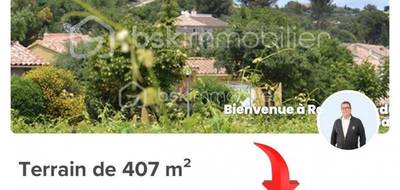 Terrain à Rochefort-du-Gard en Gard (30) de 407 m² à vendre au prix de 143000€ - 1