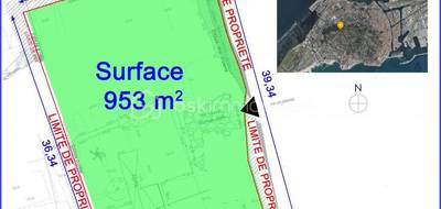 Terrain à Sète en Hérault (34) de 953 m² à vendre au prix de 780000€ - 2