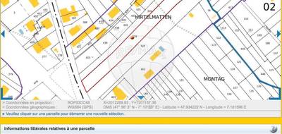 Terrain à Buhl en Haut-Rhin (68) de 2566 m² à vendre au prix de 198000€ - 2