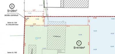 Terrain à Saintry-sur-Seine en Essonne (91) de 414 m² à vendre au prix de 190750€ - 1