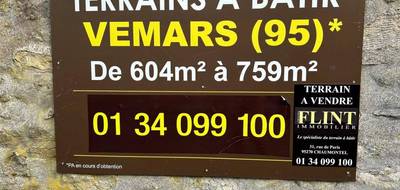 Terrain à Vémars en Val-d'Oise (95) de 710 m² à vendre au prix de 225000€ - 2